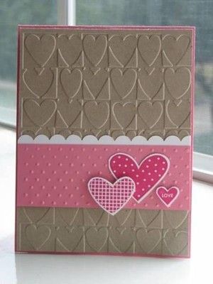 Heart Blocks Embossing Folder / Folder de Grabado Bloques de Corazón Descontinuado Cuttlebug