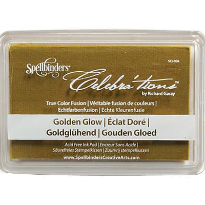 Spellbinders Gold Glow Ink Pad / Almohadilla de Tinta Dorado Brillante Descontinuado Spellbinders