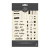 Planner Words &amp; Icons Stamps / Sellos de Polimero Palabras &amp; Iconos