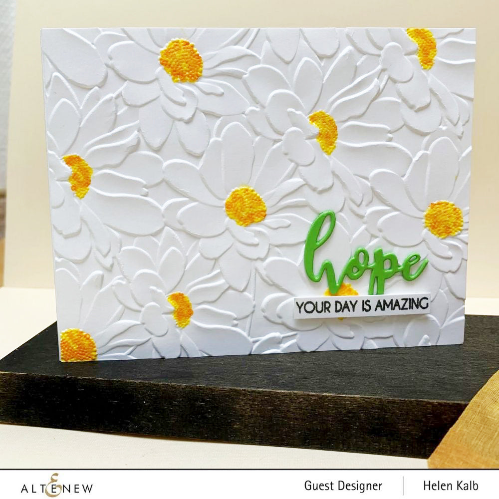 Daisy Bed 3D Embossing Folder / Folder de Grabado Margaritas  Altenew