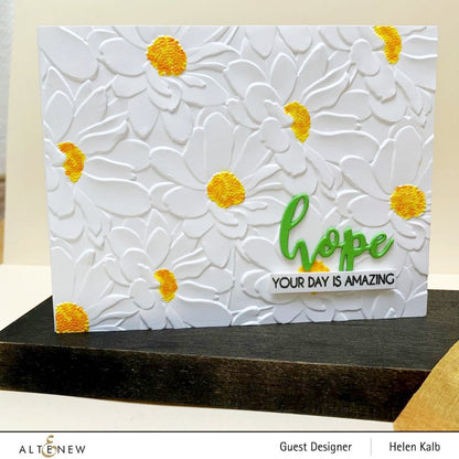 Daisy Bed 3D Embossing Folder / Folder de Grabado Margaritas  Altenew