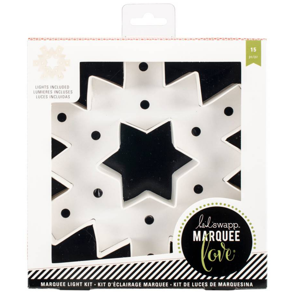 Marquee Light Kit Snowflake / Figura de Copo de Nieve con Luces Kits / Sets Heidi Swapp