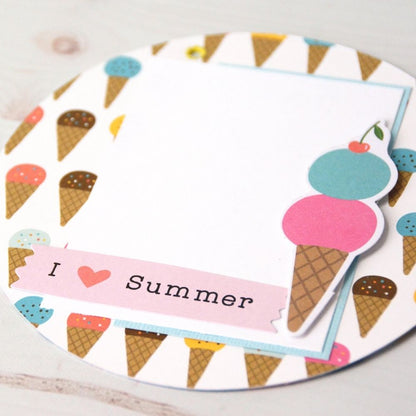 Sun &amp; Fun Paper Pad 6 x 8&quot; / Block de Papel Verano Papel Pebbles