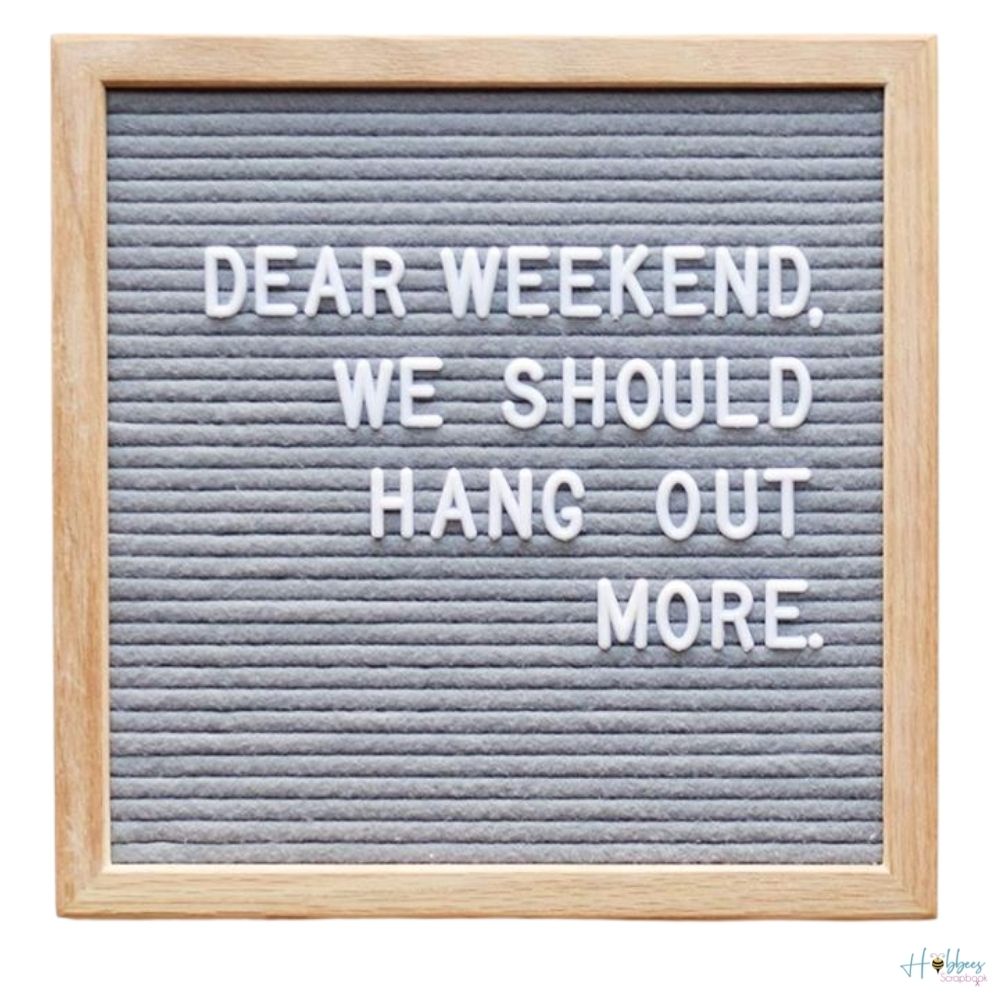 Framed Letterboard with Letters / Tablero de Mensajes 