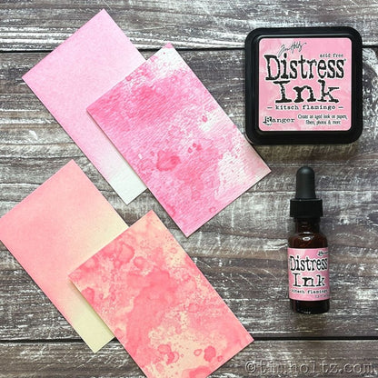 Tim Holtz Distress Ink Kitsch Flamingo / Tinta para Sellos Rosa Tintas Ranger