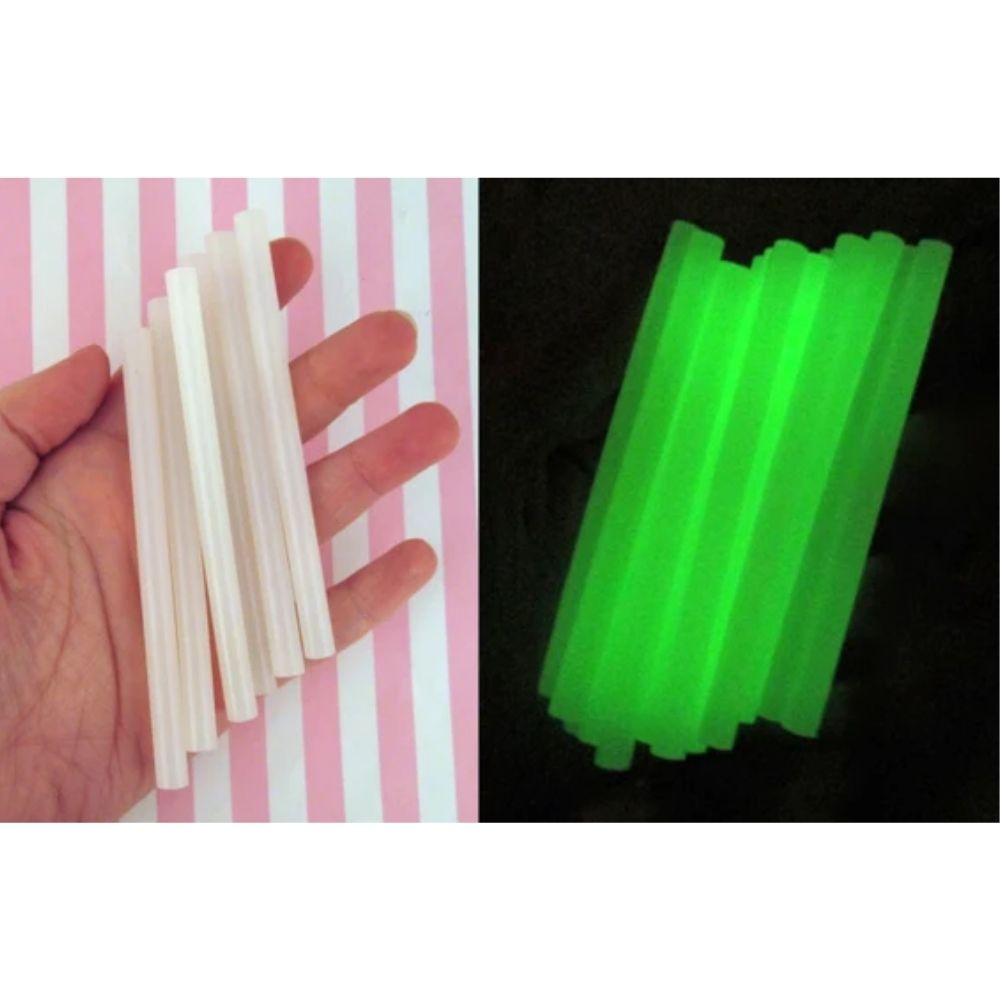 Glue Sticks Glow in the Dark / 15 Barras de Silicón Brilla Oscuridad Adhesivos / Pegamentos Ad Tech