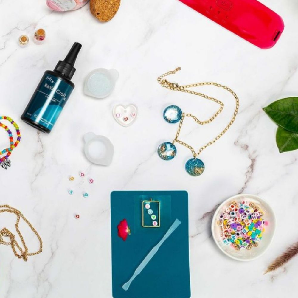 Seaside Necklace DIY Kit / Kit Collar de Resina Resina Epóxica y Accesorios Jewelry Made By Me