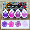 Memento Dew Drop Dye Ink Pads Juicy Purple / Set de 4 Tintas Morados