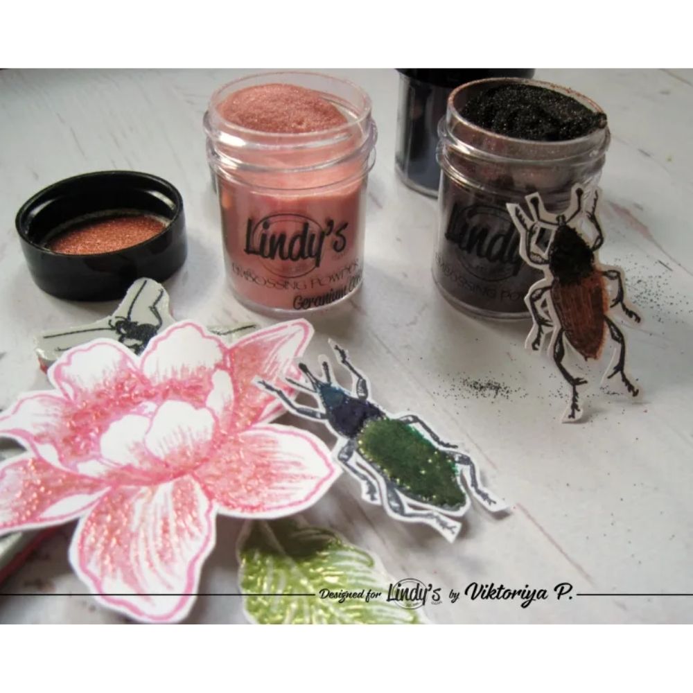 Embossing Powder Mermaid Seashells Set / 5 Polvos de Embossing Aperlados Polvos de Embossing Lindy&