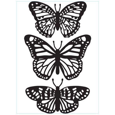 Embossing Folder Butterflies Trio / Folder de Grabado Mariposas Folders de Grabado Darice