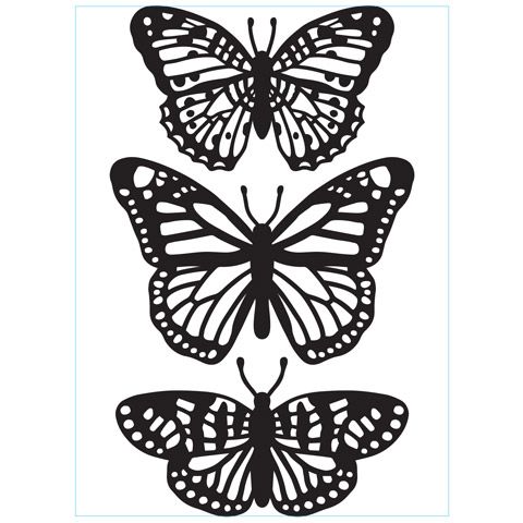 Embossing Folder Butterflies Trio / Folder de Grabado Mariposas