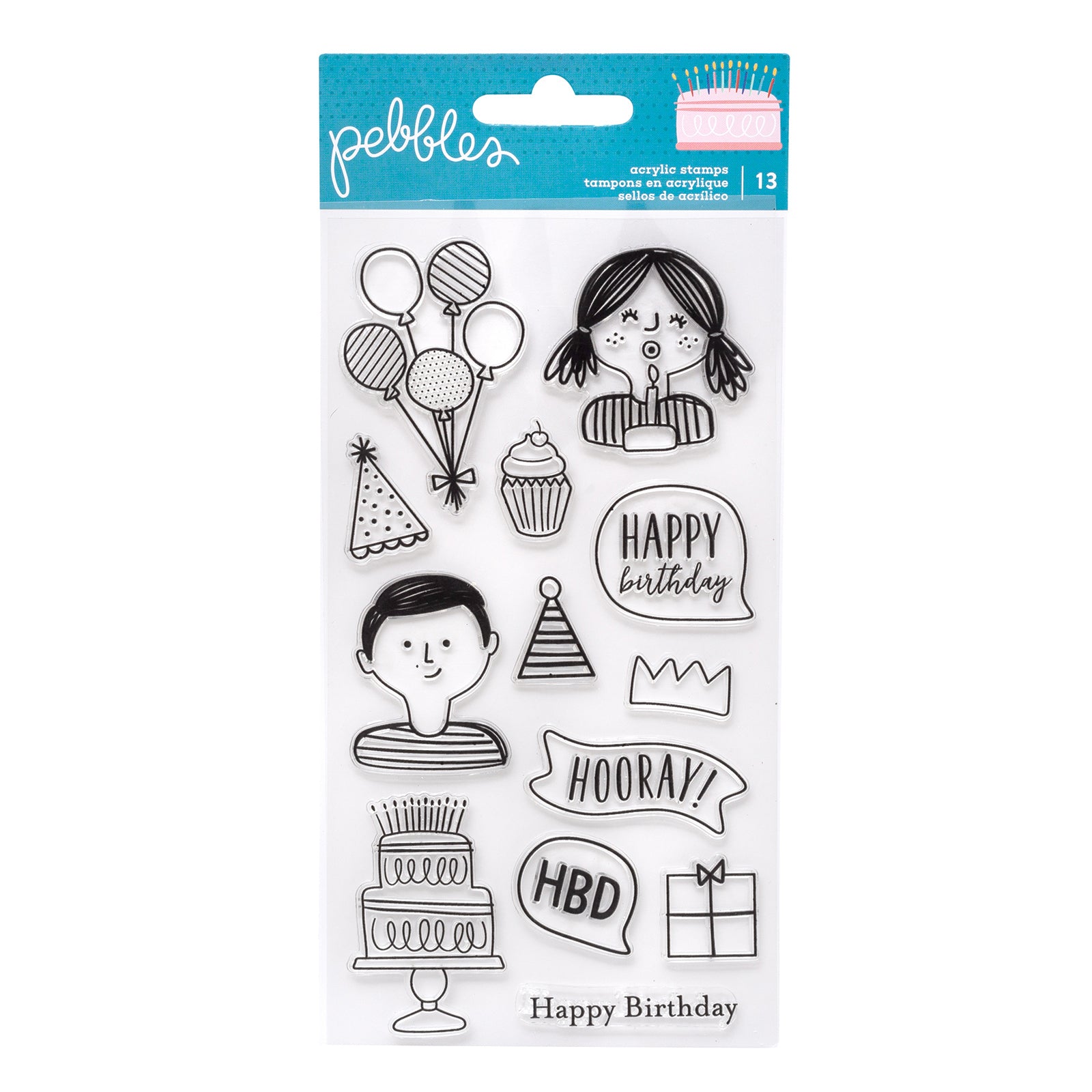 Happy Cake Day Stamps / Sellos de Cumpleaños Feliz