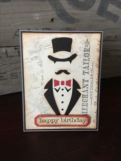 Tim Holtz Bigz Die Dapper / Suaje de Caballero Dados de Corte / Suajes / Troqueles Sizzix