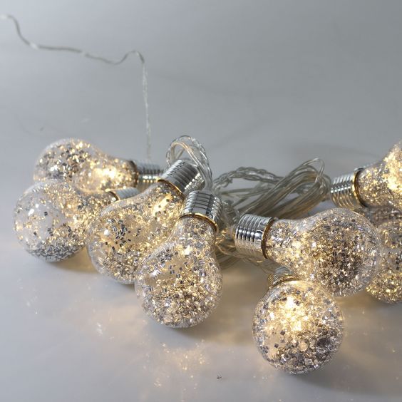 Vintage Silver Glass Glitter / Brillos de Cristal Finos Plateados Descontinuado Darice