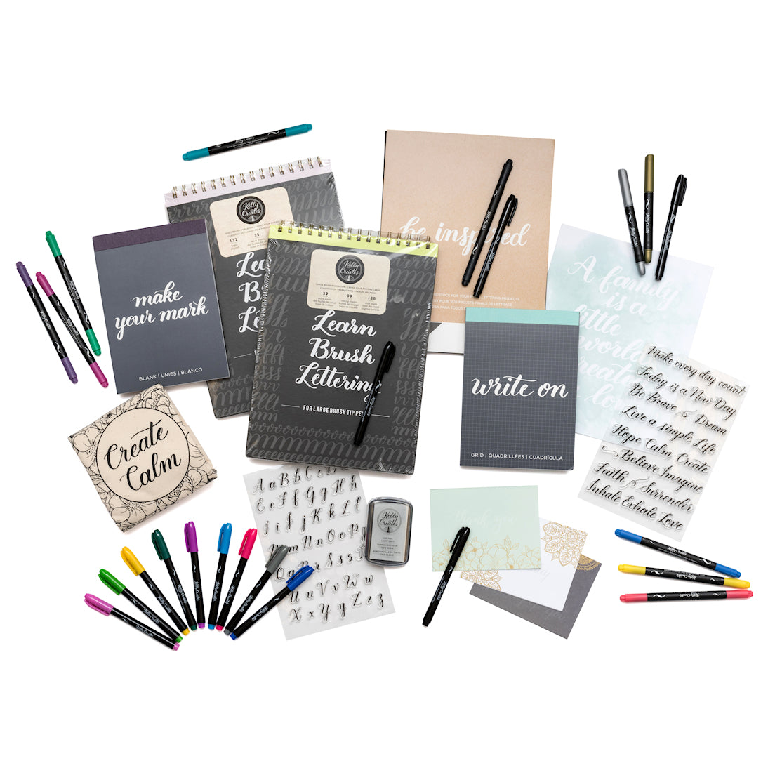 Kelly Creates Kit / Paquete de Caligrafía 120 pzs. Descontinuado Kelly Creates