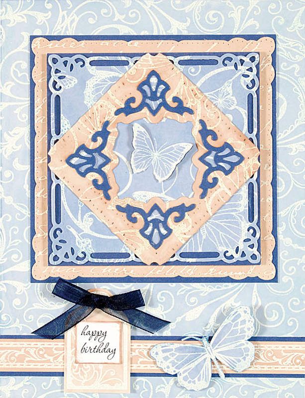 Marvelous Squares Dies and Emboss / Suaje y Realce Cuadros Maravillosos Descontinuado Spellbinders