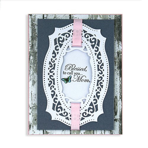 Labels Twenty-Five Dies and Emboss / Suaje y Realce Etiquetas Descontinuado Spellbinders