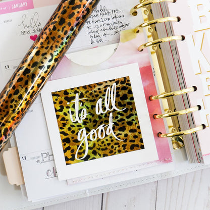 Minc Leopard Reactive Foil / Rollo de Papel Metalizado Leopardo Foil Reactivo Heidi Swapp