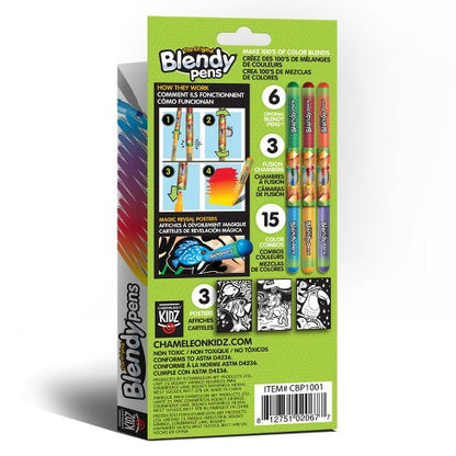 Blendy Pens Jumbo Kit 6 Colors / Juego de Plumones Multicolor de 6 Colores Descontinuado Chameleon