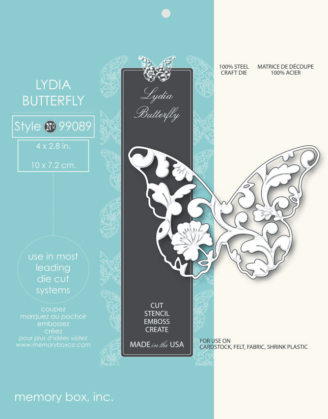 Lydia Butterfly Die / Suaje de Corte Mariposa Lydia Descontinuado Memory Box