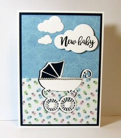 Baby Carriage Die / Suaje de Corte de Carriola de Bebé Dados de Corte / Suajes / Troqueles Crafter&