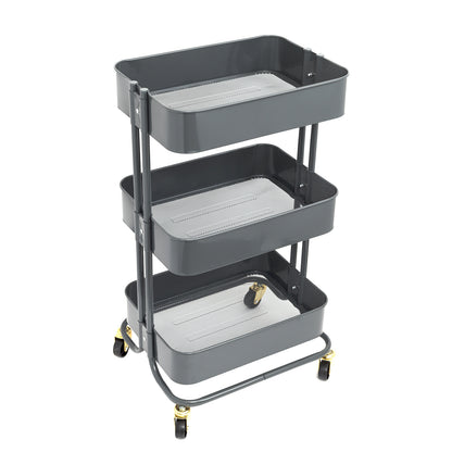 A la Cart Storage Cart Burnt Ash / Carrito Organizador con Ruedas Negro Almacenamiento y Organización We R Memory Keepers