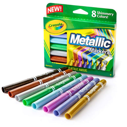 Crayola Metallic Markers / Marcadores en Tonos Metalicos Marcadores &amp; Plumones Crayola