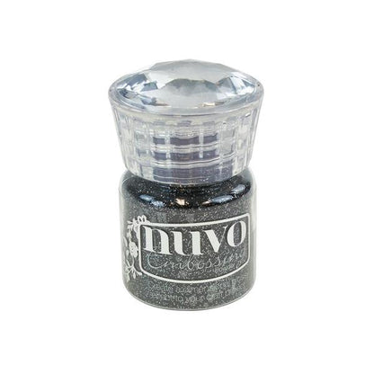 Embossing Powder Glitter Noir / Polvo de Realce Negro Glitter Polvos de Embossing Nuvo