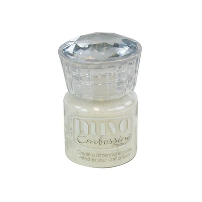 Embossing Powder Shimmering Pearl / Polvo de Realce Blanco Polvos de Embossing Nuvo