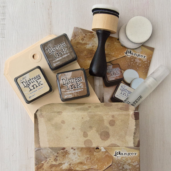 Tim Holtz Distress Ink Kit / Kit para Envejecer el Papel Tintas Ranger