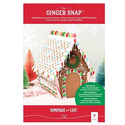 Reusable Gingerbread House Kit / Casita de Jengibre de Adorno Descontinuado Homemade with Love