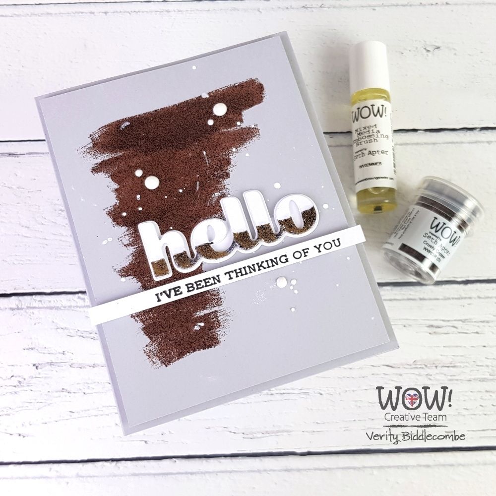 Mixed Media Embossing Bush / Tinta para Embosar con Brocha Tintas Wow!