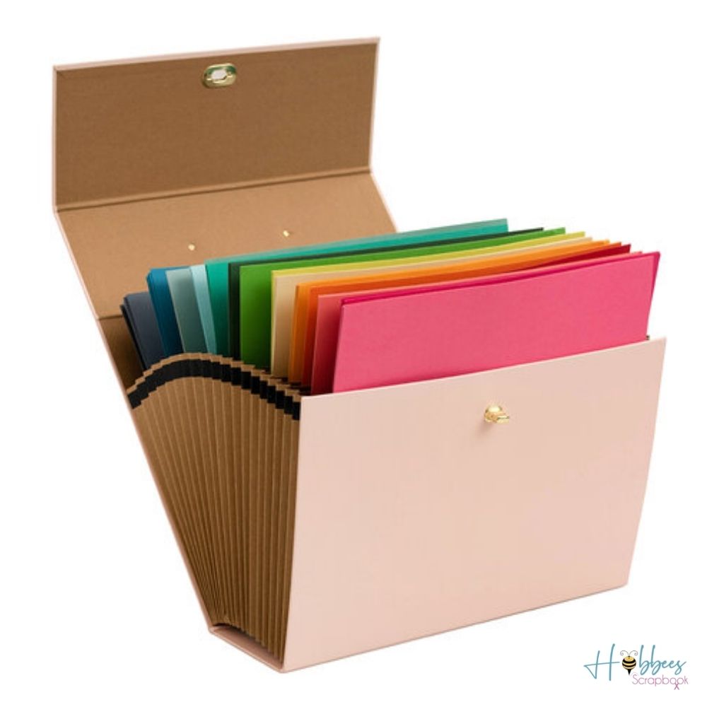 Accordion Paper Storage Pink / Organizador Tipo Acordeón para Papel Almacenamiento y Organización We R Memory Keepers