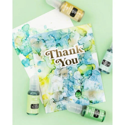 Alcohol Inks Pack Limeade / Tintas Alcohol Verdes Tintas al Alcohol American Crafts