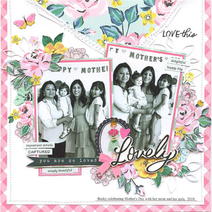 Garden Party Paper Pad 12 x 12" / Block de Papel Flores Papel American Crafts
