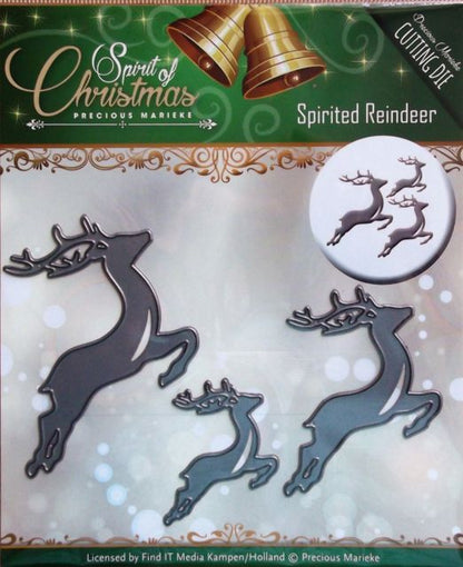 Spirited Reindeer Dies / Suajes de Renos Descontinuado Precious Marieke