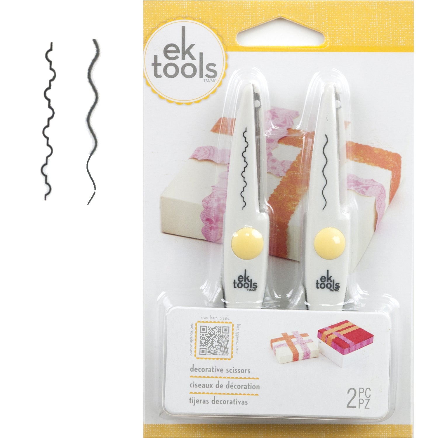 Decorative Scissors 2 Pk / Set de 2 Tijeras Decorativas Descontinuado Ek Success