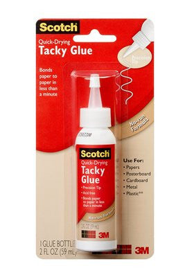 Quick Drying Tacky Glue  / Pegamento de Secado Rápido con Punta de Precisión Adhesivos / Pegamentos Scotch