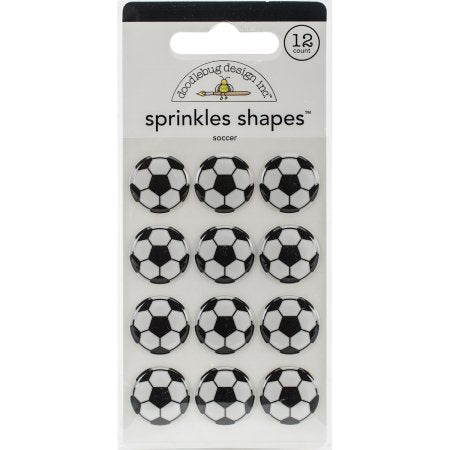 Sprinkle Shapes Soccer/ Estampas de Balon de Futbool Stickers Doodlebug