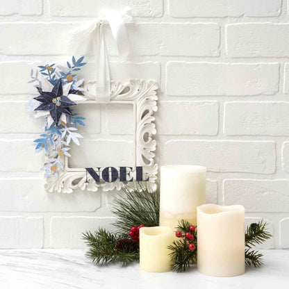 Cardstock Blue Noel / Cartulina Doble Cara Noel Azul Descontinuado DCWV