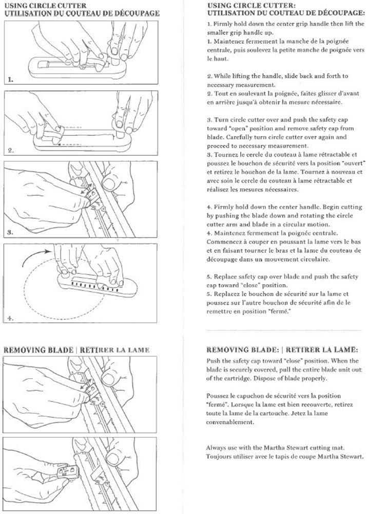 Large Circle Cutter / Cortador de Círculos Grandes Descontinuado Martha Stewart