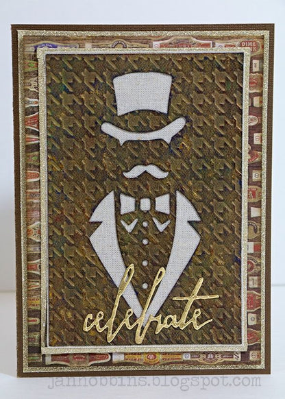 Tim Holtz Bigz Die Dapper / Suaje de Caballero Dados de Corte / Suajes / Troqueles Sizzix