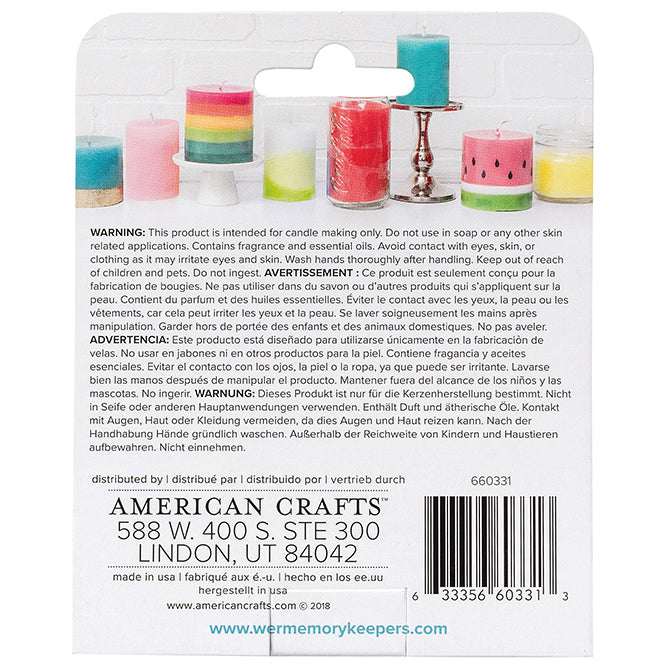 The Wick Candle Scent Kitchen Comfort / Set de 3 Esencias para Velas Cocina Rica Descontinuado We R Memory Keepers