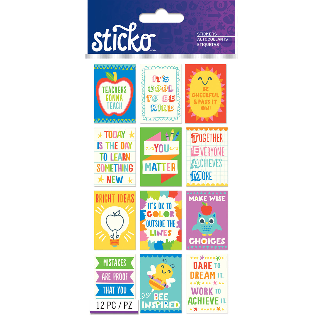 Mini Teacher Posters Stickers / Estampas de Posters Mini para Maestros Stickers Sticko