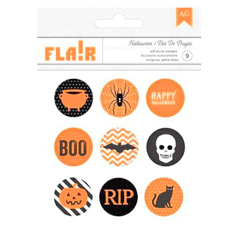 Halloween Flair Plastic Buttons / Botones Decorativos Halloween Descontinuado American Crafts