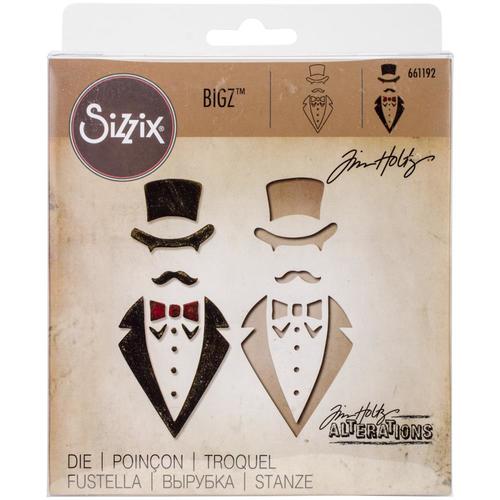 Tim Holtz Bigz Die Dapper / Suaje de Caballero Dados de Corte / Suajes / Troqueles Sizzix