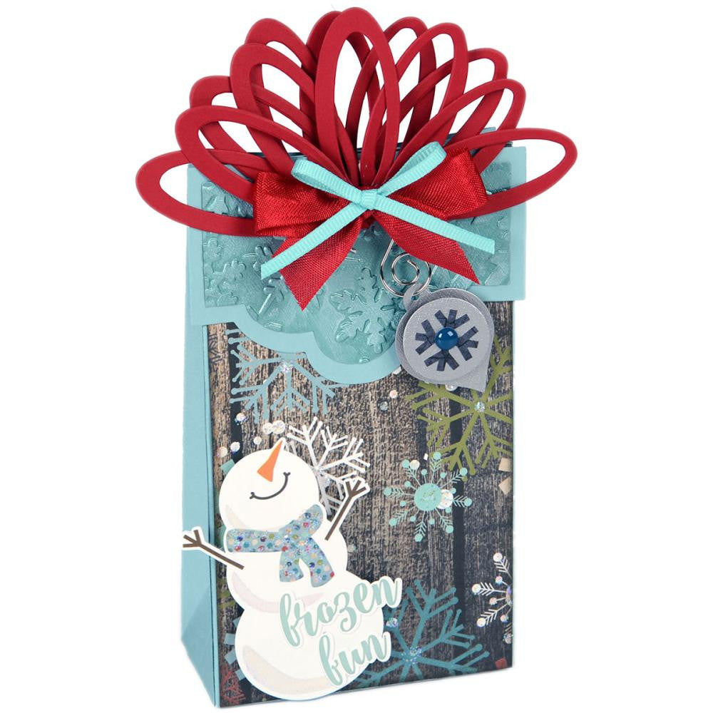 Wrapped With Ornaments / Cajita con Adornos Dados de Corte / Suajes / Troqueles Sizzix