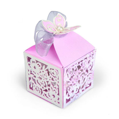 Thinlits Butterfly Favor Box Die  / Suaje de Cajita de Mariposa Descontinuado Sizzix