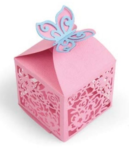 Thinlits Butterfly Favor Box Die  / Suaje de Cajita de Mariposa Descontinuado Sizzix