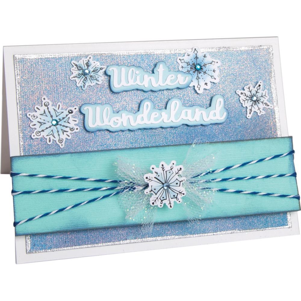 Snowflake Doodles Die &amp; Stamp Set / Suajes y Sellos De Copo de Nieve Dados de Corte / Suajes / Troqueles Sizzix